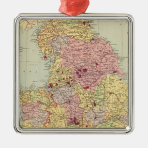 England and Wales 5 Metal Tree Decoration