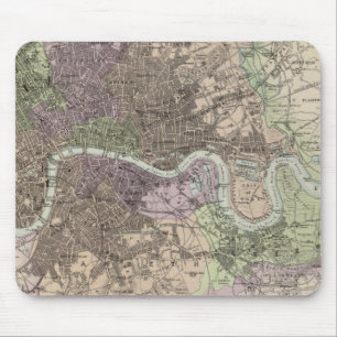 England and Wales - Cities, Ports and Harbours Mouse Mat