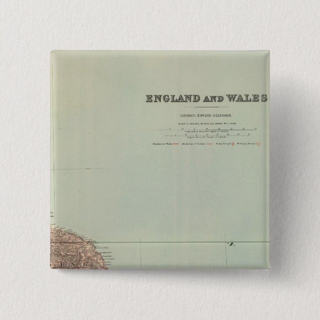 England and Wales Northeast 15 Cm Square Badge (Front)