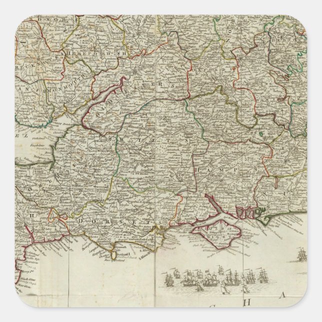 England and Wales Southern section Square Sticker (Front)