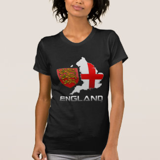 England: Arms, Flag & Map T-Shirt