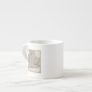 England Atlas Map Espresso Cup