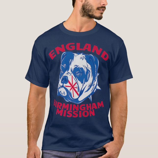 England Birmingham Mission LDS Missionary Mormon T-Shirt (Front)