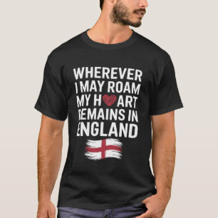 England Born Bred English Flag Souvenir Vacation T-Shirt