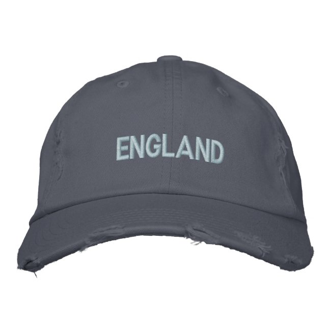 England British Country United Kingdom Patriotic Embroidered Hat (Front)