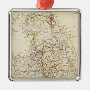 England canals, railways metal tree decoration