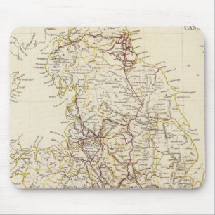 England canals, railways mouse mat