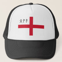England Cap - Flag with Anglo-Saxon Runes