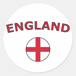 England Classic Round Sticker