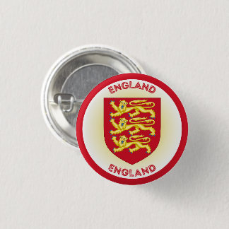 England Coat of Arms Circle Shape  3 Cm Round Badge