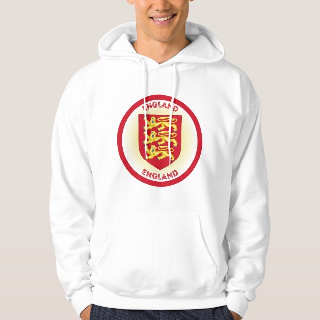 England Coat of Arms Circle Shape  Hoodie (Front)