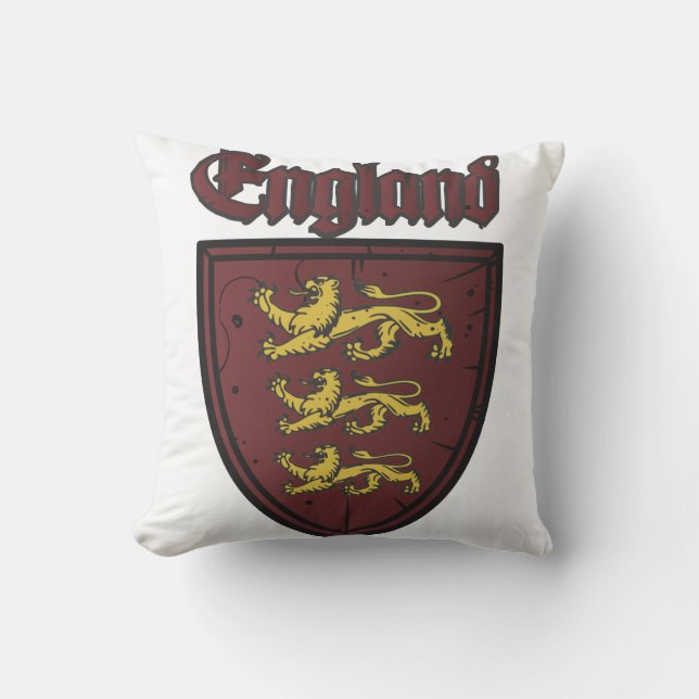 England Coat of Arms Cushion (Front)