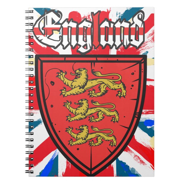 England Coat of Arms Notebook (Front)