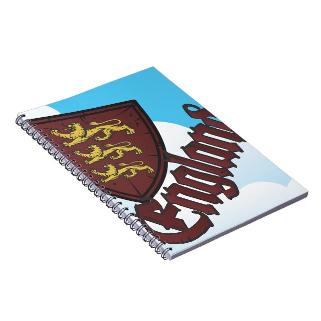 England Coat of Arms Notebook (Right Side)