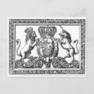 England Coat of Arms Postcard