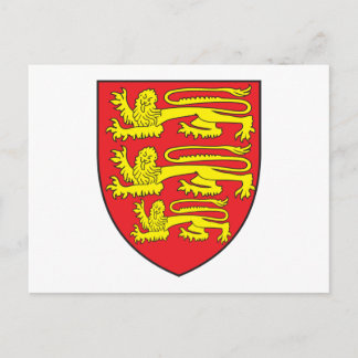 England Coat of Arms Postcard