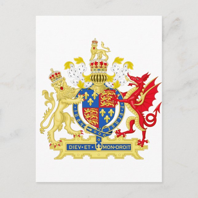 England Coat of arms Postcard (Front)