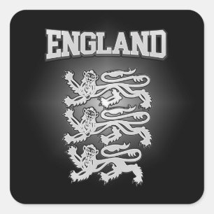 England Coat of Arms Square Sticker
