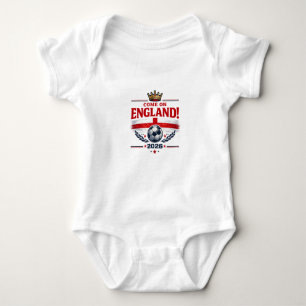 England Come On England 2026 Soccer Fan Baby Bodysuit