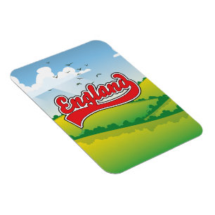 England Countryside travel poster Magnet