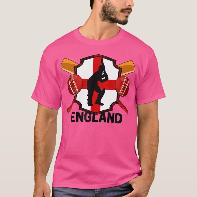 England Cricke English Team Fans Supporters T-Shirt (Front)