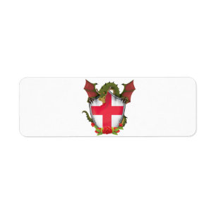England Dragon and English Flag shield