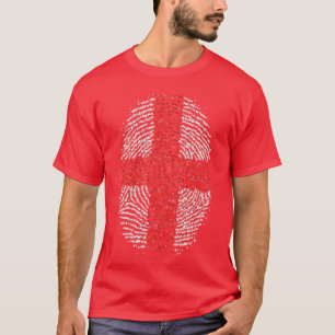 England English Englishman Fingerprint Flag T-Shirt