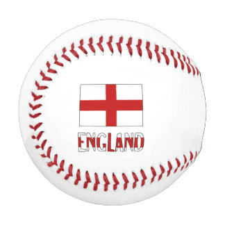 England English Flag Black Personalisation  Baseball