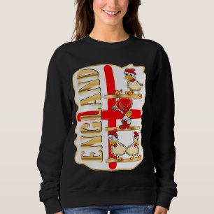 ENGLAND ENGLISH FLAG POULTRY CHICKEN SWEATSHIRT