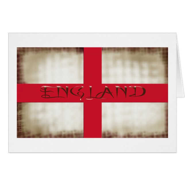 England English Grunge Flag Saint George Cross (Front Horizontal)