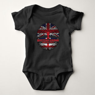 England English Uk United Kingdom British Tree Baby Bodysuit