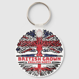 England English Uk United Kingdom British Tree Key Ring