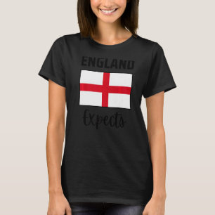 England Expects Football Supporter Men Women Kids T-Shirt
