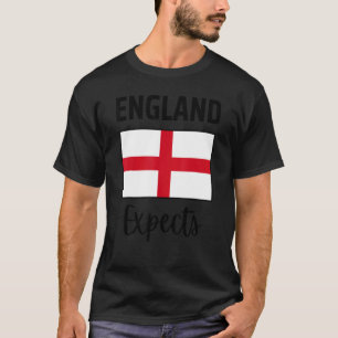 England Expects Football Supporter Men Women Kids T-Shirt