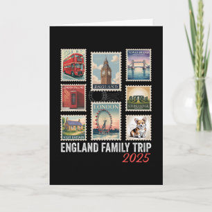 England Family Trip 2025 Postage Stamp London Eye Card