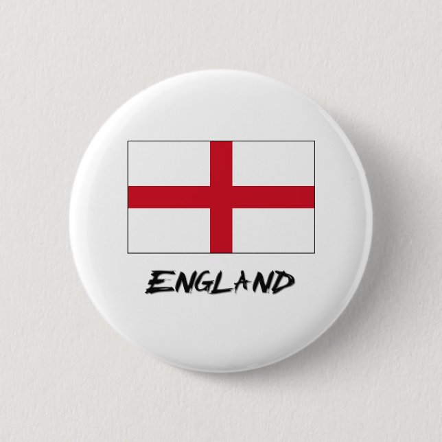 England Flag 6 Cm Round Badge (Front)