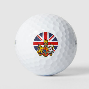 England Flag and Crest  Golf Balls