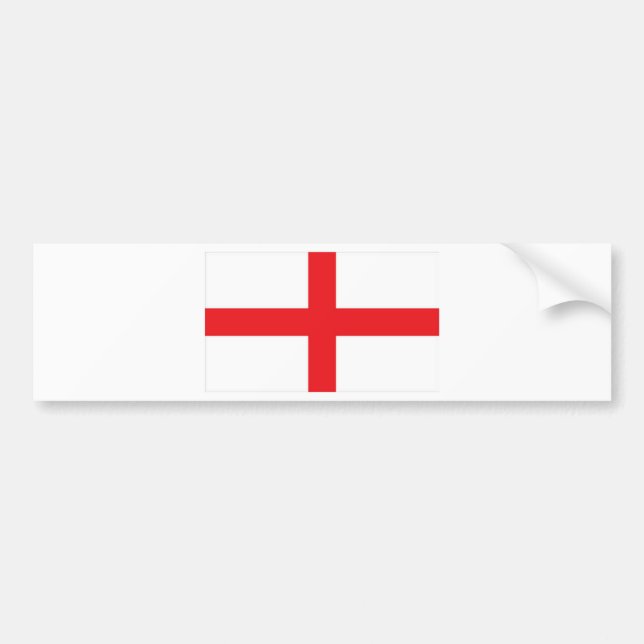 england-flag bumper sticker (Front)