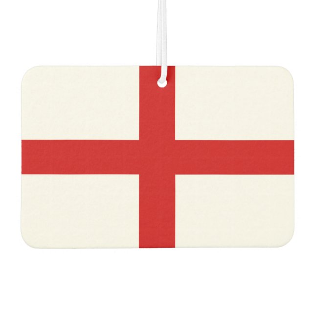 England Flag Button Car Air Freshener (Front)