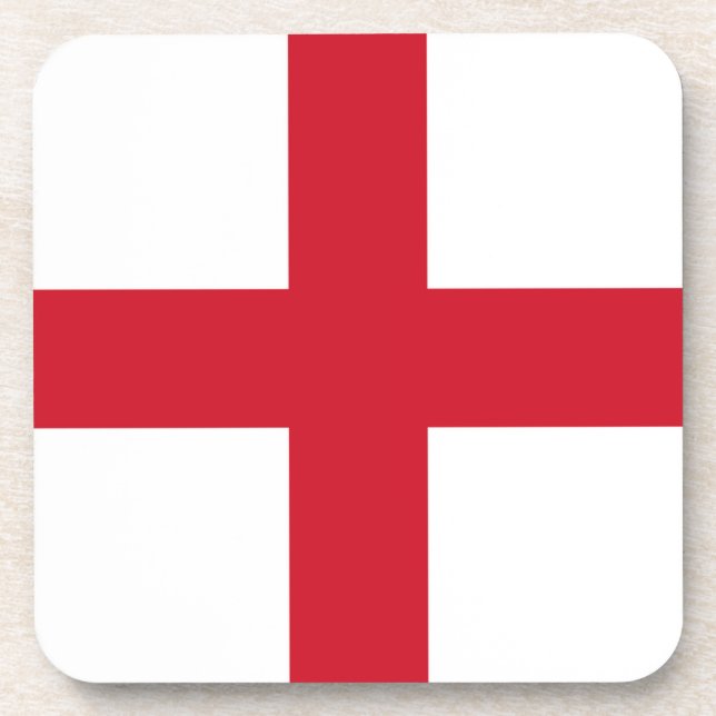England Flag coastercn Coaster (Front)