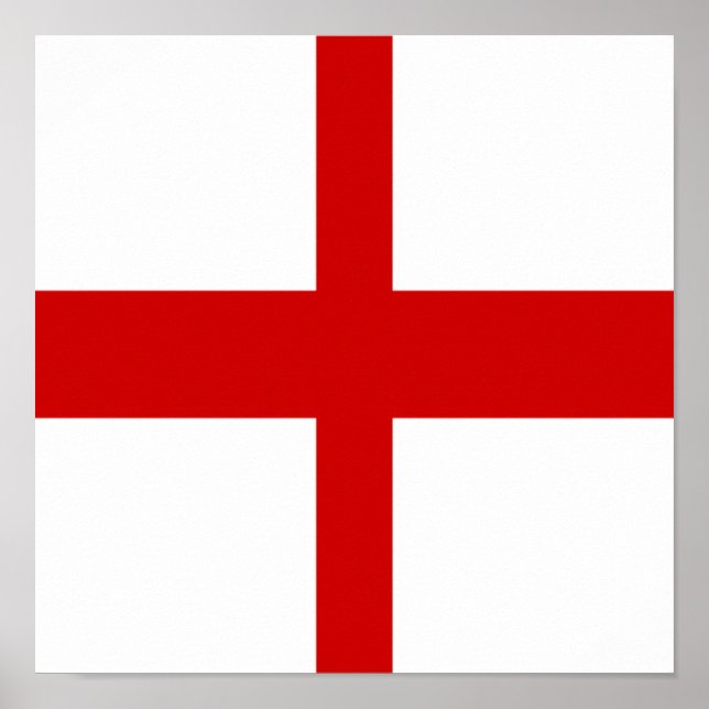 England Flag English Country Pride Home Homeland Poster (Front)