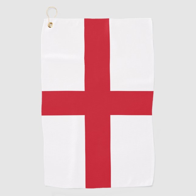 England Flag English Patriotic Golf Towel (Front)