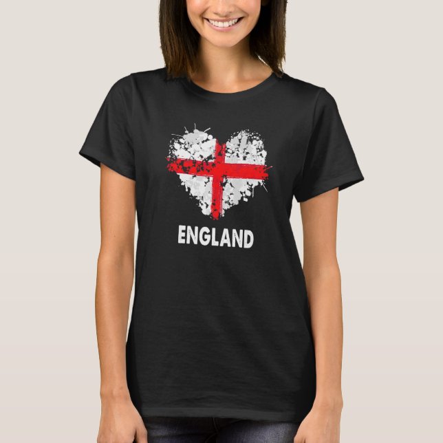 England Flag For Kids & British Expats From United T-Shirt (Front)