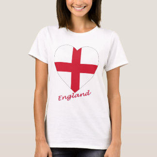 England Flag Heart T-Shirt