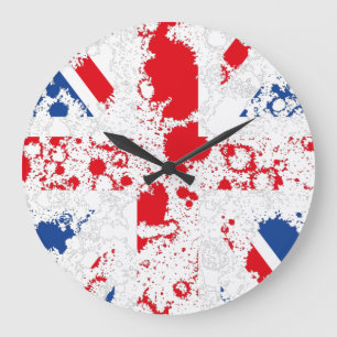 ENGLAND FLAG KCALIMA effect by Masanser Large Clock