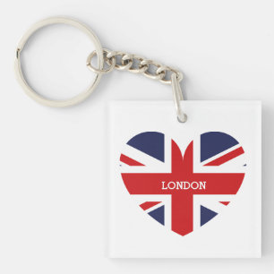 England Flag London Key Ring