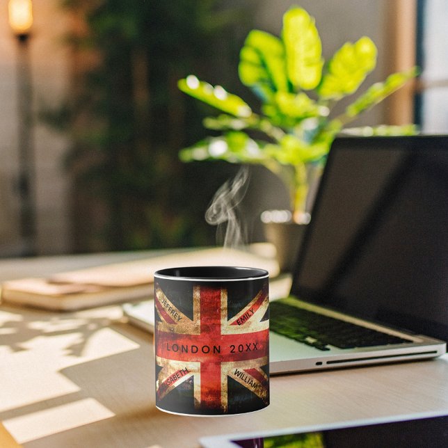 England flag London travel vacation 4 names Mug (Creator Uploaded)