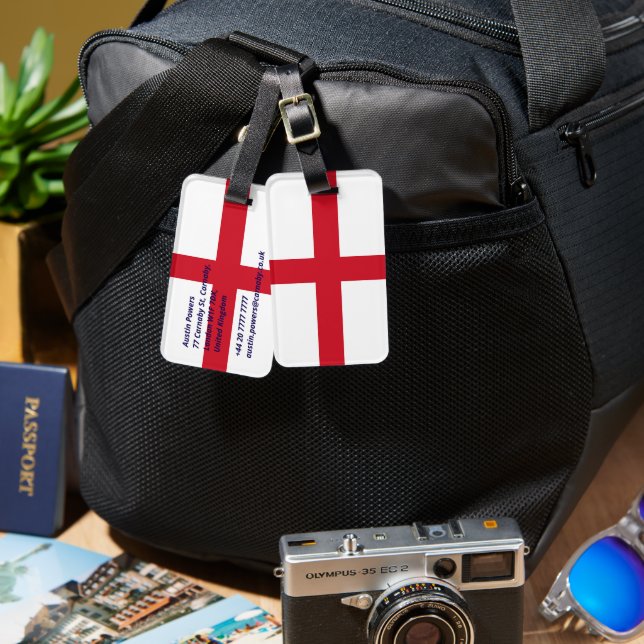 England flag luggage tag (Front & Back)