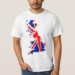 England Flag Map 2Side T-Shirt