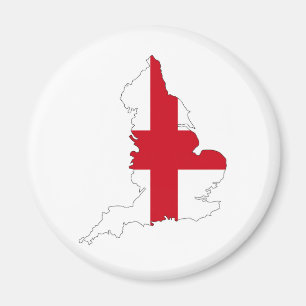 england flag map united kingdom country shape magnet